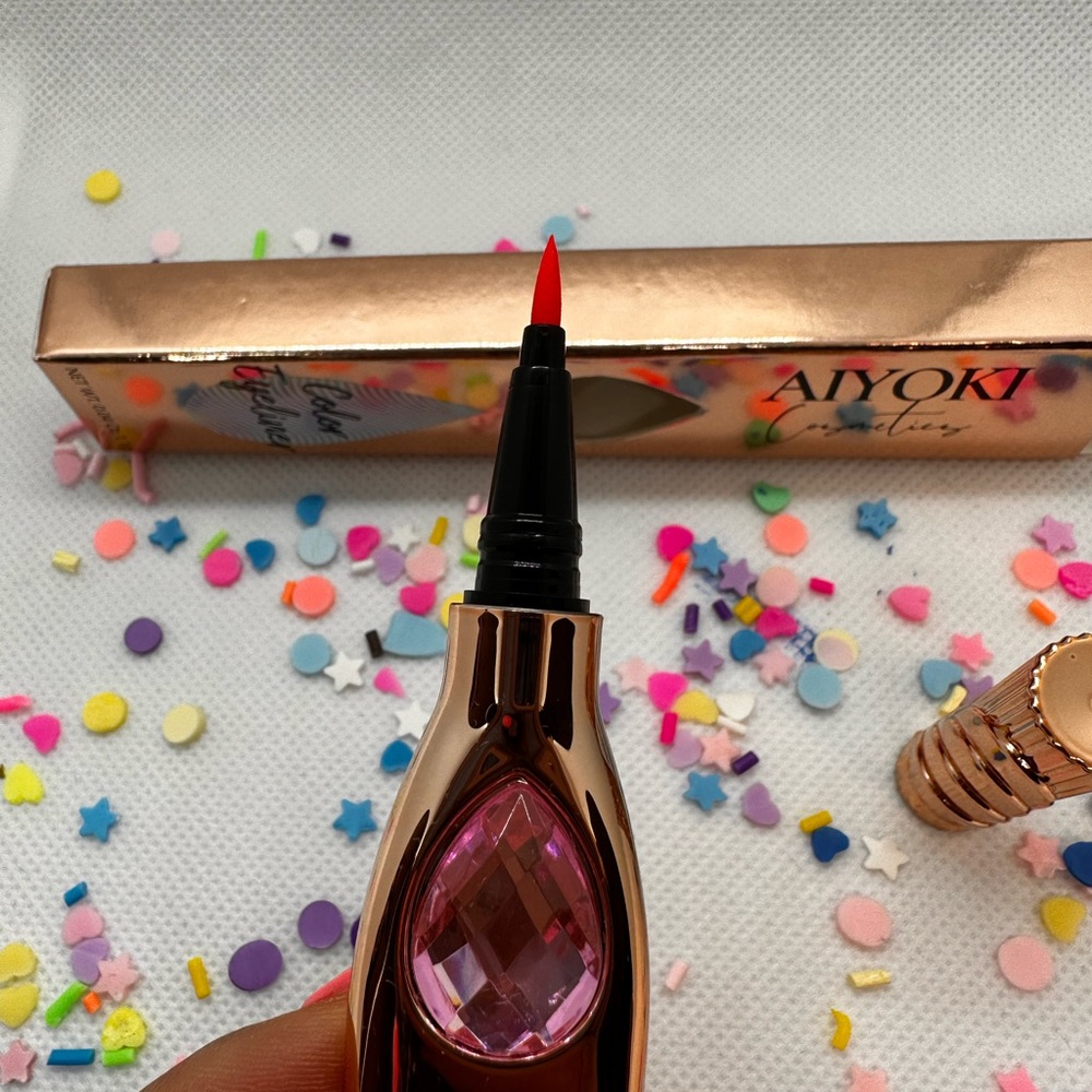 Light pink color eyeliner